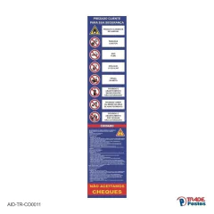 Adesivo ANP Prezado Cliente azul / AID-TR-CO0011