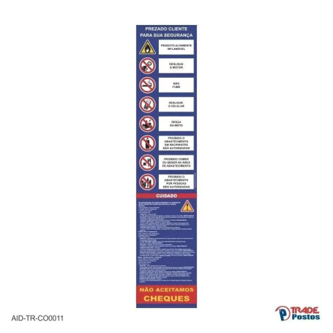 Adesivo ANP Prezado Cliente azul / AID-TR-CO0011