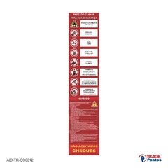 Adesivo Prezado Cliente vermelho / AID-TR-CO0012