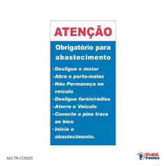 Adesivo Sinalização GNV / AID-TR-CO0025