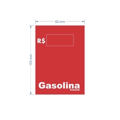 Adesivo Gasolina Comum / AID-TR-DF0001
