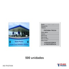 Etiqueta Adesiva Troca de Óleo / AID-TR-ETI008