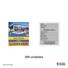 Etiqueta Adesiva Troca de Óleo / AID-TR-ETI009