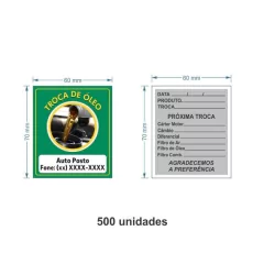 Etiqueta Adesiva Troca de Óleo / AID-TR-ETI010 - comprar online