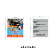 Etiqueta Adesiva Troca de Óleo / AID-TR-ETI012 - comprar online