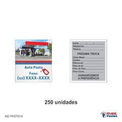 Etiqueta Adesiva Troca de Óleo / AID-TR-ETI019