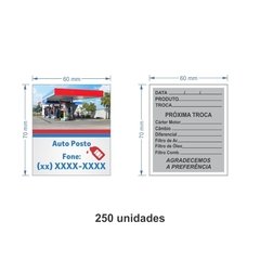 Etiqueta Adesiva Troca de Óleo / AID-TR-ETI019 - comprar online