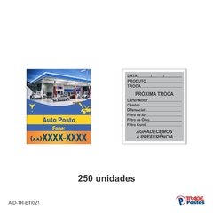 Etiqueta Adesiva Troca de Óleo / AID-TR-ETI021