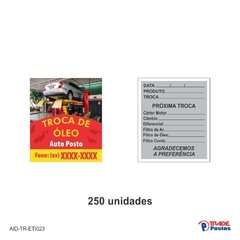 Etiqueta Adesiva Troca de Óleo / AID-TR-ETI023