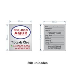 Etiqueta Adesiva Troca de Óleo / AID-TR-ETI033 - comprar online