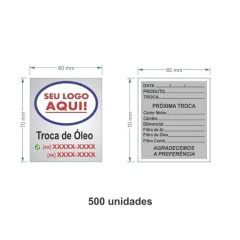 Etiqueta Adesiva Troca de Óleo / AID-TR-ETI033 - comprar online
