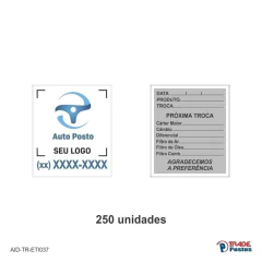 Etiqueta Adesiva Troca de Óleo / AID-TR-ETI037