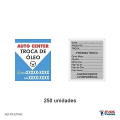 Etiqueta Adesiva Troca de Óleo / AID-TR-ETI042