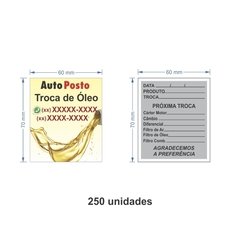Etiqueta Adesiva Troca de Óleo / AID-TR-ETI043 - comprar online