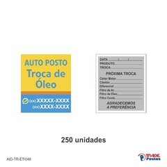 Etiqueta Adesiva Troca de Óleo / AID-TR-ETI048