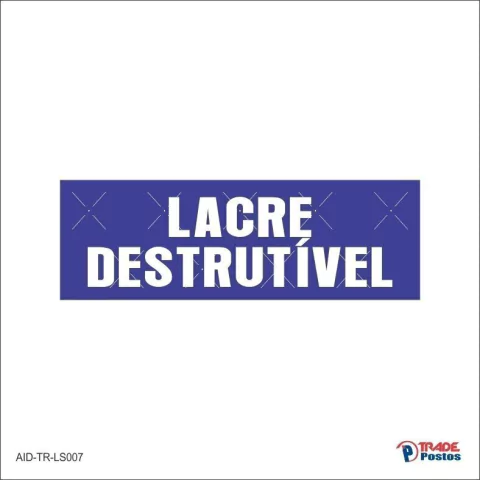 Adesivo Lacre de Segurança/AID-TR-LS007
