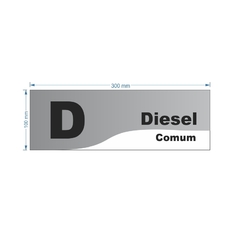 Imagem do Adesivo de Bomba Diesel Comum / Onda
