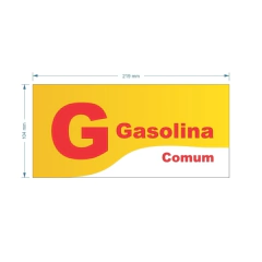 Adesivo de Bomba Gasolina Comum / Onda