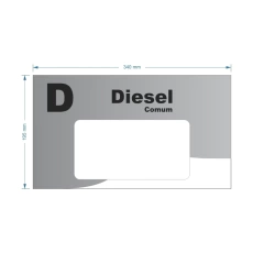 Adesivo de Bomba Diesel Comum / Onda na internet