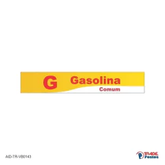 Adesivo Gasolina Comum / AID-TR-VB0143