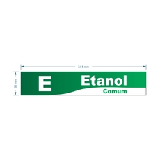 Imagem do Adesivo de Bomba Etanol Comum / Onda