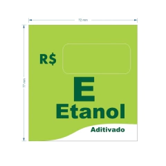 Adesivo de Bomba Etanol Aditivado / Onda - Trade Postos - Comunicação visual