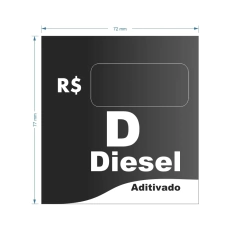 Adesivo de Bomba Diesel Aditivado / Onda - Trade Postos - Comunicação visual