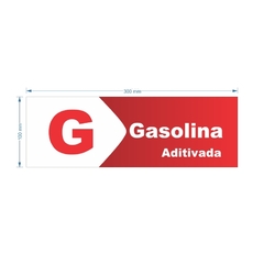 Imagem do Adesivo de Bomba Gasolina Aditivada / Seta