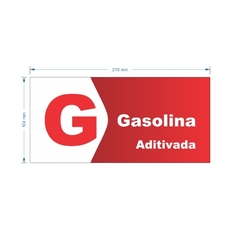 Adesivo de Bomba Gasolina Aditivada / Seta