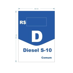 Adesivo de Bomba Diesel S-10 Comum / Seta - comprar online