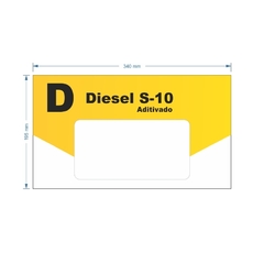 Adesivo de Bomba Diesel S-10 Aditivado / Seta na internet