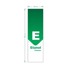 Adesivo de Bomba Etanol Comum / Seta - Trade Postos - Comunicação visual