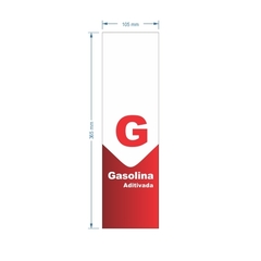 Adesivo de Bomba Gasolina Aditivada / Seta - Trade Postos - Comunicação visual