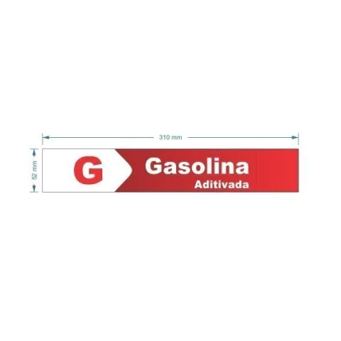 Adesivo Gasolina Aditivada / AID-TR-VB0272 - comprar online