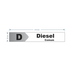 Adesivo de Bomba Diesel Comum / Seta na internet