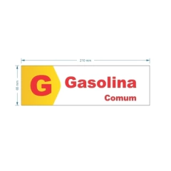 Adesivo de Bomba Gasolina Comum / Seta - Trade Postos - Comunicação visual