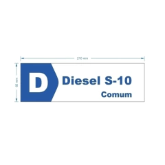 Adesivo de Bomba Diesel S-10 Comum / Seta - Trade Postos - Comunicação visual
