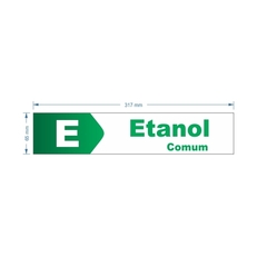 Adesivo de Bomba Etanol Comum / Seta - loja online