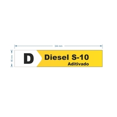 Imagem do Adesivo de Bomba Diesel S-10 Aditivado / Seta