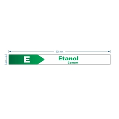 Adesivo de Bomba Etanol Comum / Seta