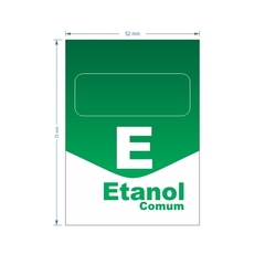 Adesivo de Bomba Etanol Comum / Seta na internet