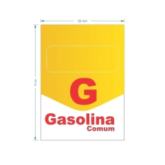 Adesivo de Bomba Gasolina Comum / Seta na internet