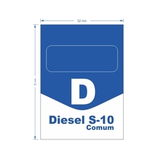 Adesivo de Bomba Diesel S-10 Comum / Seta na internet