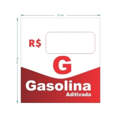 Adesivo de Bomba Gasolina Aditivada / Seta - Trade Postos - Comunicação visual