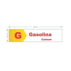 Adesivo de Bomba Gasolina Comum / Seta - loja online