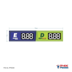 Faixa Preço Digital + 1m² de Adesivo Refil