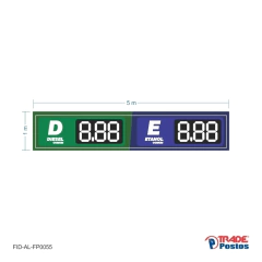 Faixa Preço Digital + 1m² de Adesivo Refil