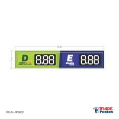 Imagem do Faixa Preço Digital + 1m² de Adesivo Refil