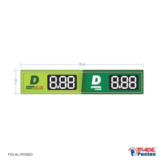 Faixa Preço Digital + 1m² de Adesivo Refil - loja online
