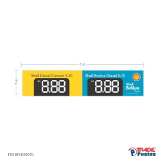 Faixa Shell Diesel Comum-Diesel Evolux S10 /FID-SH-DS0075 - comprar online